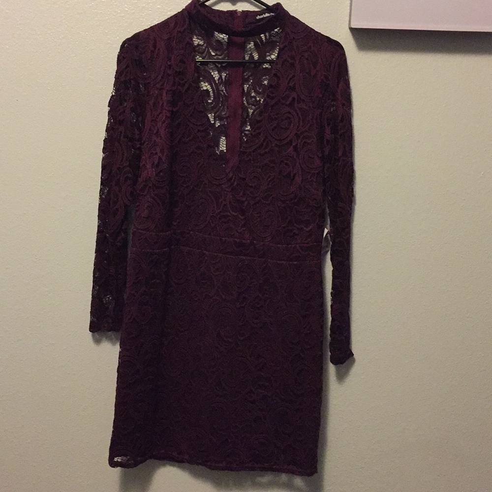 Beautiful Purple Lacy Dress